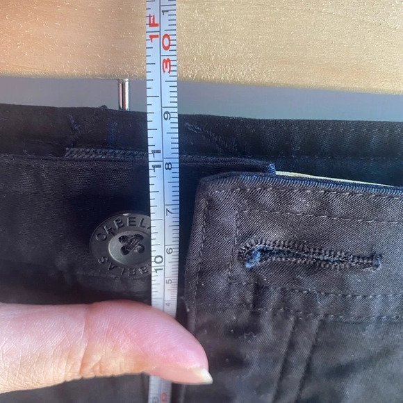 Cabela’s Size 12 Black Chino Shorts 7” Inseam 98% Cotton High Waist 36” Waist - Picture 7 of 11